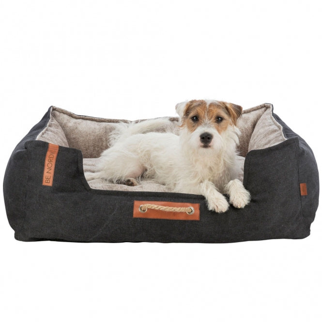 Trixie BE NORDIC Hundeseng Föhr – Sort/Beige