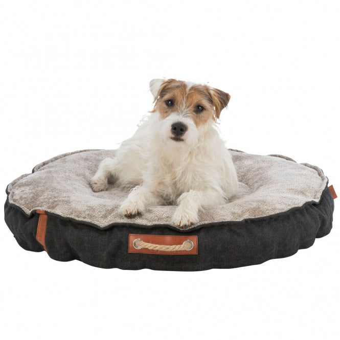 Trixie BE NORDIC Hundeseng Föhr Rund – Sort/Grå