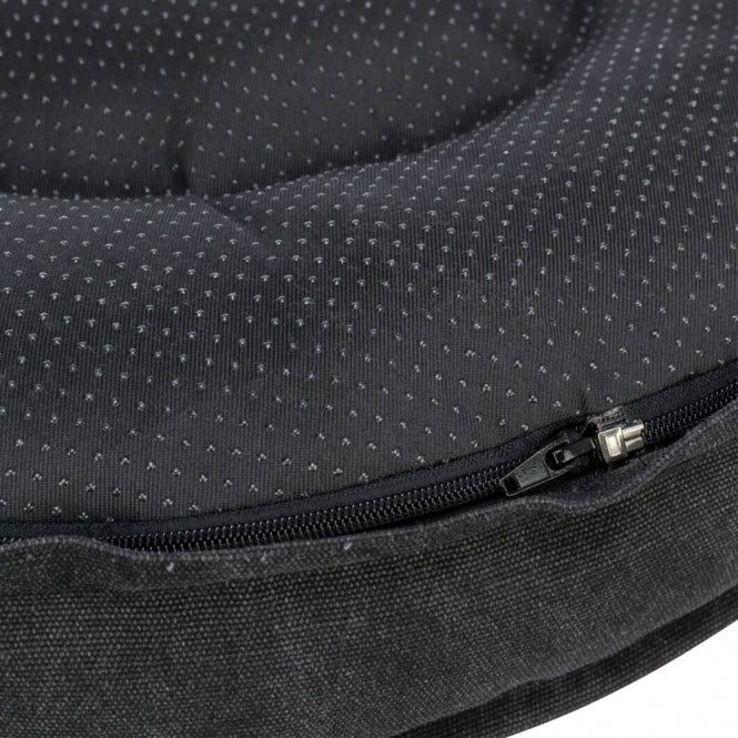 Trixie BE NORDIC Hundeseng Föhr Rund – Sort/Grå