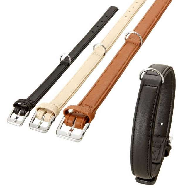 Karlie Nordic Læderhalsbånd – Sort